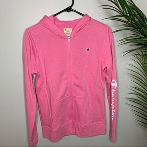 CHAMPION Pink Zip up Hoody